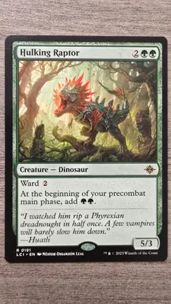Hulking Raptor (Rare) #191 The Lost Caverns of Ixalan MTG NM - Image 1