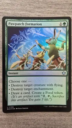 Pawpatch Formation (Uncommon Foil) #186 Bloomburrow MTG NM - Image 1