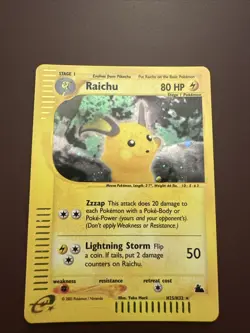 Pokémon TCG Raichu Skyridge H25/H32 Holo Card Light Play Condition - Image 1