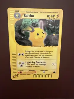 Pokémon TCG Raichu Skyridge H25/H32 Holo Card Light Play Condition - Image 4