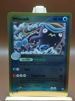 eReader LP Pokemon Card Whiscash 48/97 EX Dragon Reverse Holo Light Play - Image 1