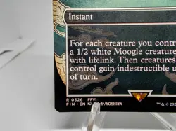 Moogles' Valor rare showcase art Magic the Gathering Final Fantasy trading card  - Image 6