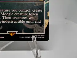 Moogles' Valor rare showcase art Magic the Gathering Final Fantasy trading card  - Image 7