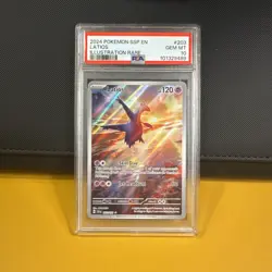 Pokemon 2024 Surging Sparks Latios Illustration Card 203/191 Rare IR PSA 10 - Image 1