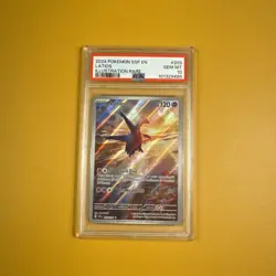 Pokemon 2024 Surging Sparks Latios Illustration Card 203/191 Rare IR PSA 10 - Image 3