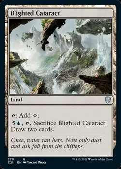 Blighted Cataract - Light Play MTG Commander 2021 Strixhaven - Image 1