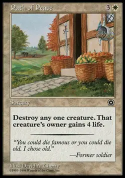 Path of Peace - Medium Play MTG Portal Second Age - Image 1