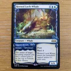 MTG Horned Loch-Whale Wilds of Eldraine Near Mint Magic The Gathering Card Rare - Image 1