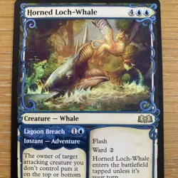 MTG Horned Loch-Whale Wilds of Eldraine Near Mint Magic The Gathering Card Rare - Image 2