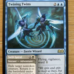 MTG Twining Twins   Swift Spiral [Wilds of Eldraine] Near Mint Rare Magic Card - Image 2