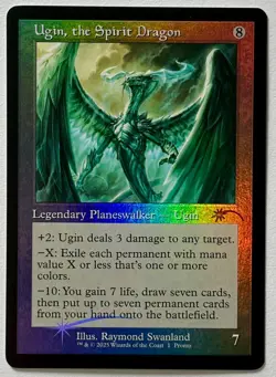 MTG Ugin, the Spirit Dragon - Secret Lair FOIL Promo [Retro Frame] - Image 1