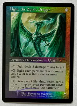 MTG Ugin, the Spirit Dragon - Secret Lair FOIL Promo [Retro Frame] - Image 2