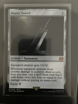 MTG Buster Sword (FIN) Universes Beyond: Final Fantasy Regular Mythic 0255 - Image 1