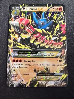 Pokémon M Lucario EX 55/111 Extended Art Ultra Rare Card Furious Fists LP - Image 1
