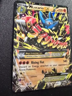 Pokémon M Lucario EX 55/111 Extended Art Ultra Rare Card Furious Fists LP - Image 2