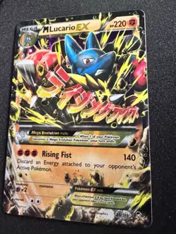 Pokémon M Lucario EX 55/111 Extended Art Ultra Rare Card Furious Fists LP - Image 3