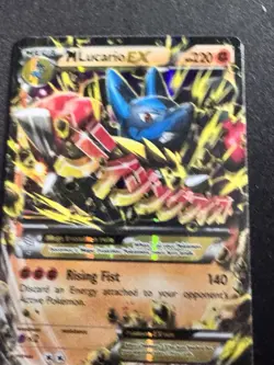 Pokémon M Lucario EX 55/111 Extended Art Ultra Rare Card Furious Fists LP - Image 6