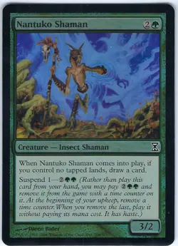 FOIL Nantuko Shaman Time Spiral Common – MTG Magic the Gathering Card - Image 1