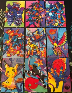 Charizard Gengar Umbreon Ho-oh Pokemon Cracked Ice Holo Team Rocket Card Peru - Image 1