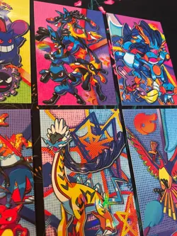 Charizard Gengar Umbreon Ho-oh Pokemon Cracked Ice Holo Team Rocket Card Peru - Image 5