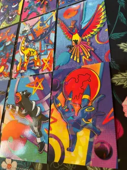 Charizard Gengar Umbreon Ho-oh Pokemon Cracked Ice Holo Team Rocket Card Peru - Image 6