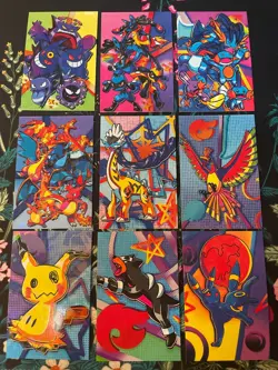 Charizard Gengar Umbreon Ho-oh Pokemon Cracked Ice Holo Team Rocket Card Peru - Image 9