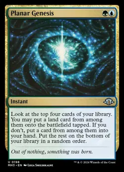 MTG Modern Horizons 3 *FOIL* U Planar Genesis #0198 - Image 2