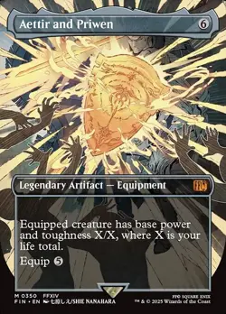 Aettir and Priwen x1 1x Borderless Final Fantasy NM MTG - Image 2