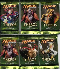 Last 2 MTG THEROS Korean Booster Packs, New! Factory Sealed! Magic the Gathering - Image 2
