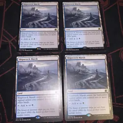 4x MTG Shipwreck Marsh Innistrad: Midnight Hunt MID 267 Regular Rare Near Mint - Image 1