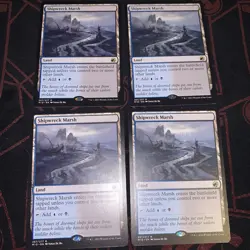 4x MTG Shipwreck Marsh Innistrad: Midnight Hunt MID 267 Regular Rare Near Mint - Image 3
