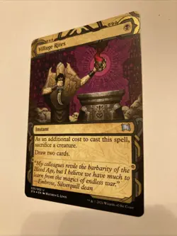 MTG Village Rites Strixhaven: Mystical Archives Foil Etched - Image 2