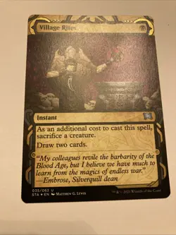 MTG Village Rites Strixhaven: Mystical Archives Foil Etched - Image 8