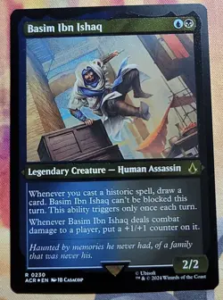 Basim Ibn Ishaq (Foil Etched) MTG Assassin's Creed (ACR) (NM) - Image 3