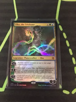 MTG Magic The Gathering Oko, The Trickster Foil LP Planeswalker Simic Commander - Image 2