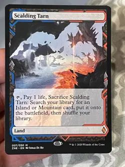 MTG Scalding Tarn- VLP - Zendikar Rising Expeditions Magic the  Card # 7 - Image 1