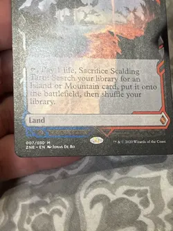 MTG Scalding Tarn- VLP - Zendikar Rising Expeditions Magic the  Card # 7 - Image 4