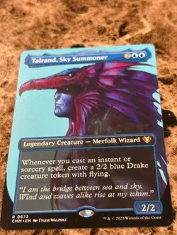 TALRAND, SKY SUMMONER Magic the Gathering MTG Commander Masters Borderless - Image 3