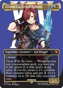 MTG English G'raha Tia, Scion Reborn (Borderless) (Surge Foil) NM Foil - Image 2