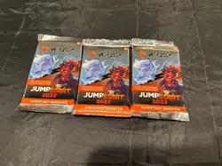 Magic: The Gathering lot of 3 packs of Jumpstart 2022 Draft Booster Packs - Image 1