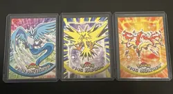 PokÃ©mon 2000 Topps Articuno #144 Zapdos #145 Moltres #146 Non Holo 3 Card Set NM - Image 1
