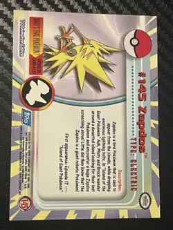 PokÃ©mon 2000 Topps Articuno #144 Zapdos #145 Moltres #146 Non Holo 3 Card Set NM - Image 5