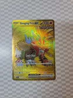 Gouging Fire EX 214/162SV05: Temporal Forces Gold Hyper Rare Card Pokemon Tcg - Image 2