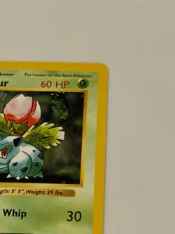 Shadowless Ivysaur Pokemon Card 1999 Base Set WOTC Low Grade - Image 5