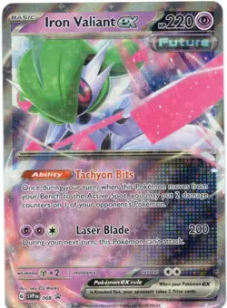 2023 Pokémon SVP Black Star Iron Valiant ex #SVP068 Holo Promo EX Card 🔥 - Image 1