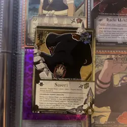 Naruto TCG CCG Sasori (Hiruko Mode) Card Super Rare English Rare LP Holo Foil - Image 4