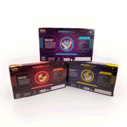 Pokemon Eeveelution Vmax Premium Collection Vaporeon Flareon Jolteon Set of 3 - Image 15