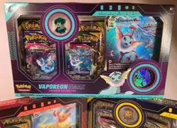 Pokemon Eeveelution Vmax Premium Collection Vaporeon Flareon Jolteon Set of 3 - Image 2