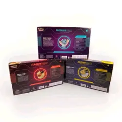 Pokemon Eeveelution Vmax Premium Collection Vaporeon Flareon Jolteon Set of 3 - Image 5