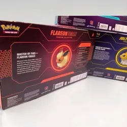 Pokemon Eeveelution Vmax Premium Collection Vaporeon Flareon Jolteon Set of 3 - Image 7